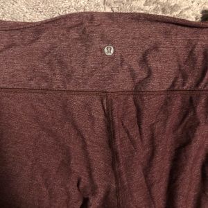 Heathered Burgundy Lululemon Leggings